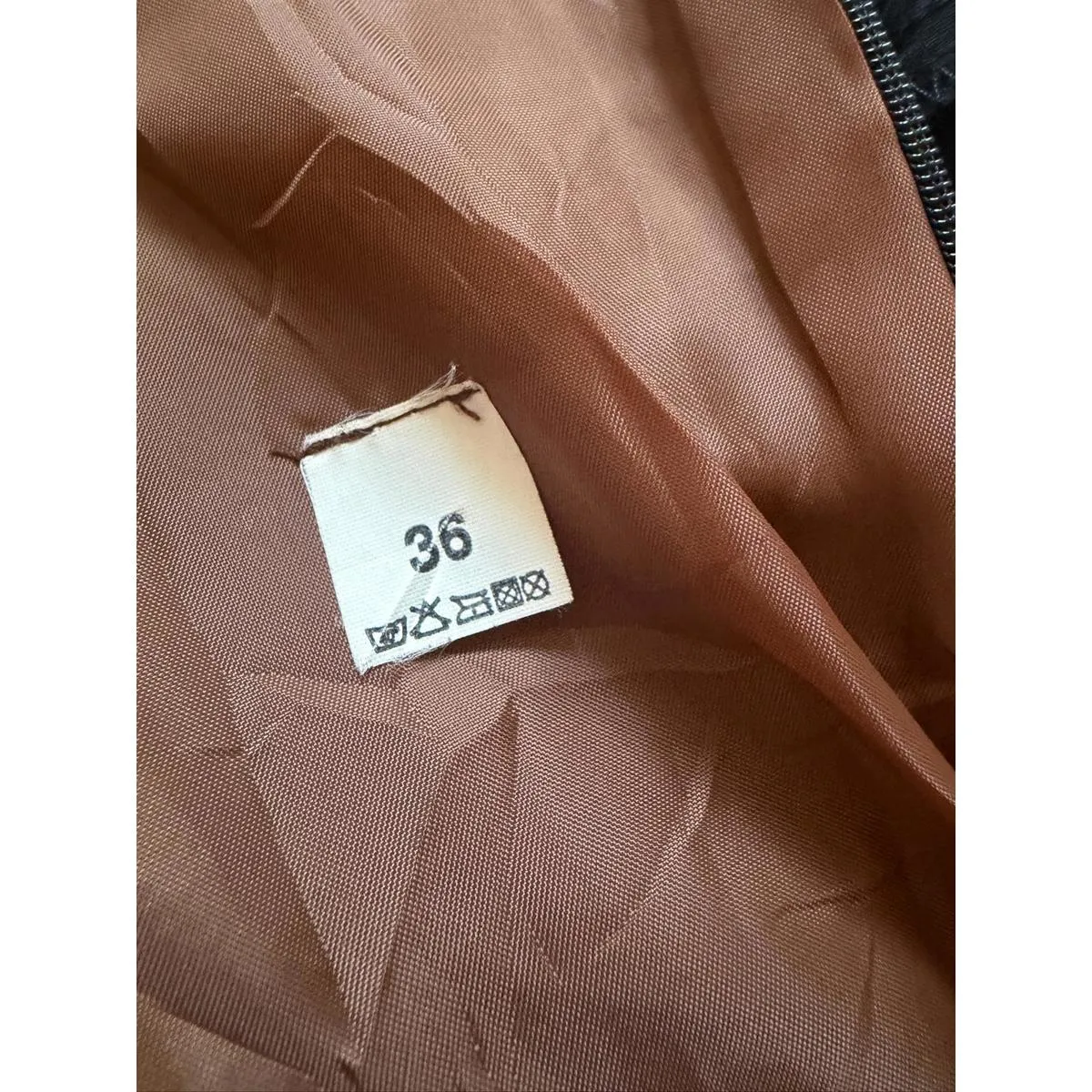 Vintage Girly Witchy Brown Floral Embroidered Lace Up Back Fit and Flare Dress - Image 7