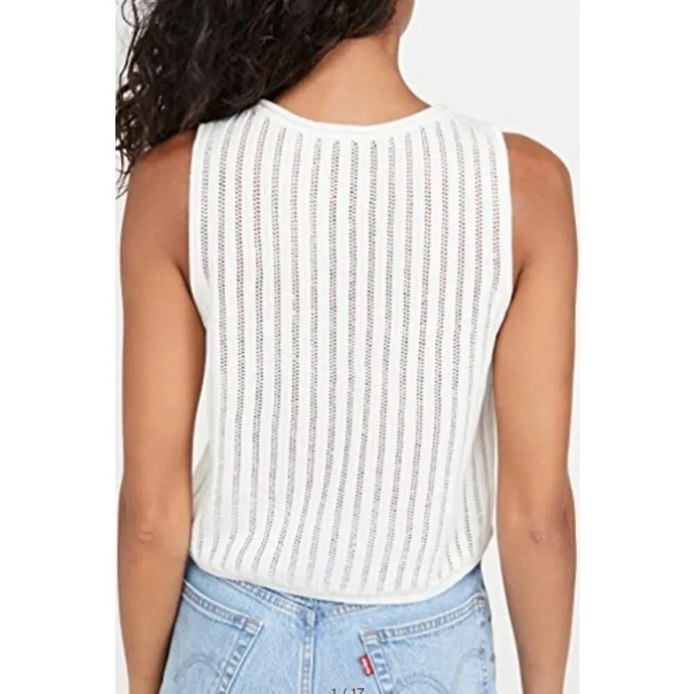 Alice + Olivia  Camera Crew Neck Relaxed Crop Tank Sz. XS - Image 3