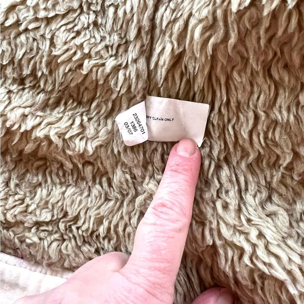 VTG Y2K Gap Womens Med Velour Insulated Sherpa Shag Trucker Jacket Penny Lane - Image 5