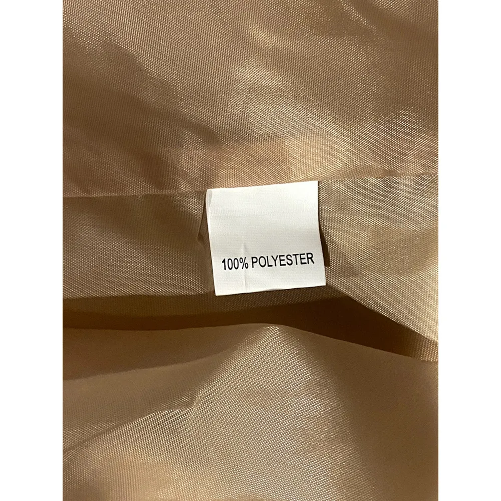 NEW! Western Fringe Soft Faux Suede Open Style Lined Jacket Coat M Light Tan Size M - Image 7