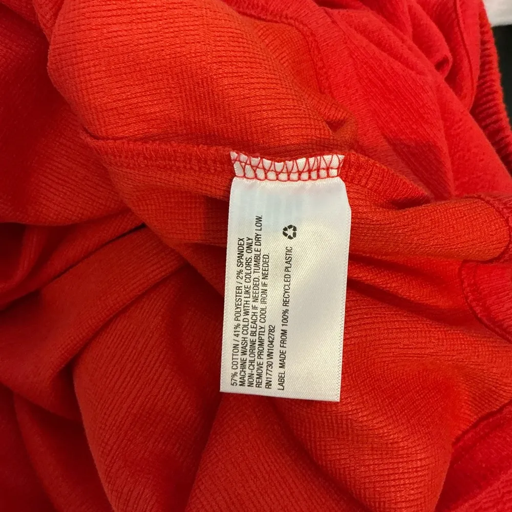 Ava & Viv Red Puffed Short Sleeve Blouse - Image 6