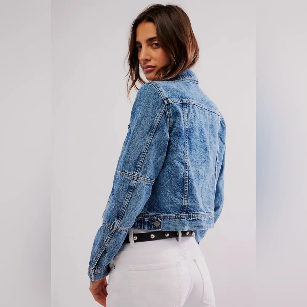 Free People  Rumors Denim Jacket M - Image 3