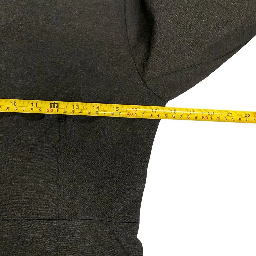 J.Crew Factory Sheath Ponte Dress Women 6 Charcoal Gray Long Sleeve Office Work - Image 7