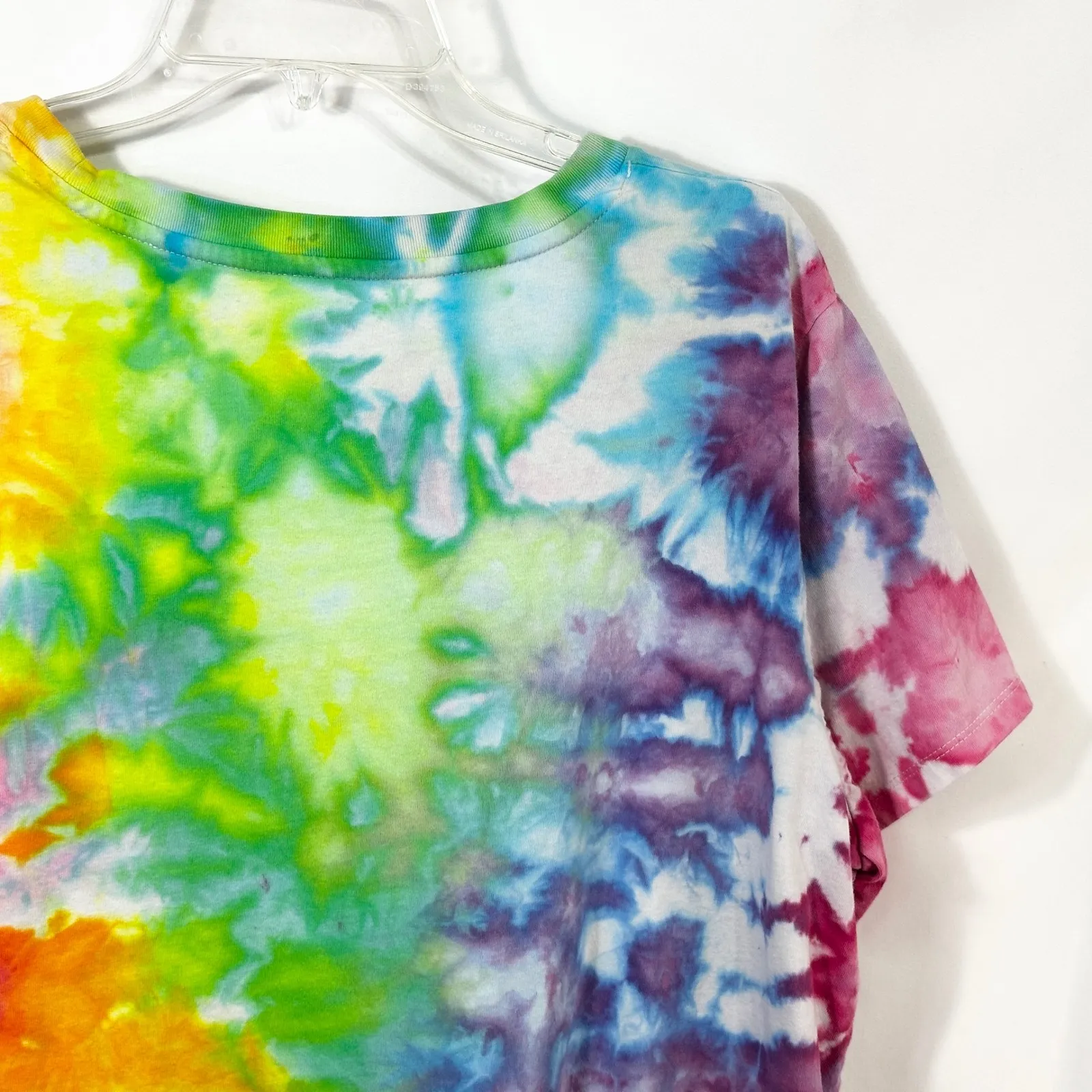 Levi's Plus Size 2X Top Handmade Tie‎ Dye T-Shirt Flower Logo Rainbow 1497 - Image 9