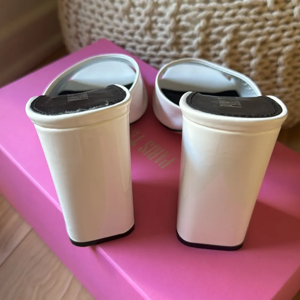 Paris Texas 105mm Anja sandals White Size 8.5 - Image 4