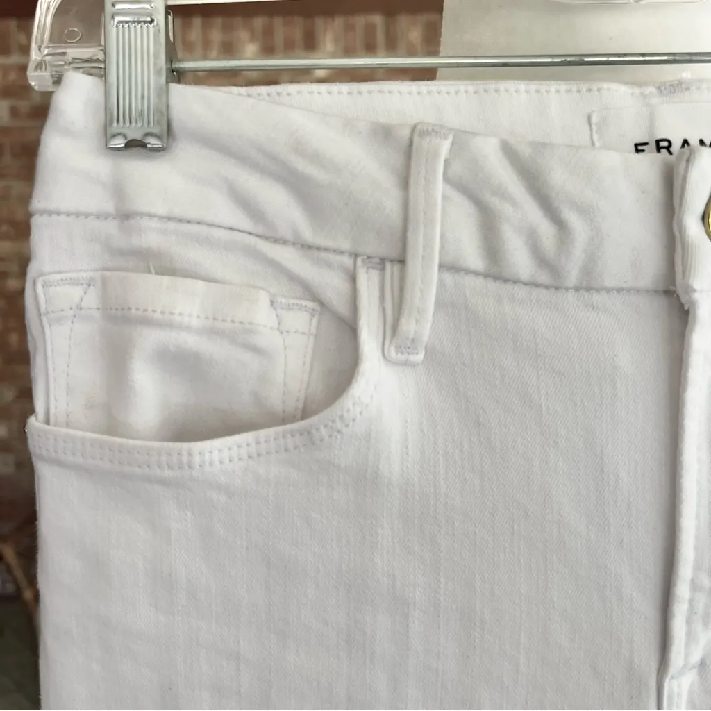 Frame Le Mini Bootcut Jeans Full Length 26 Midrise Flared Trendy Chic Glam - Image 5