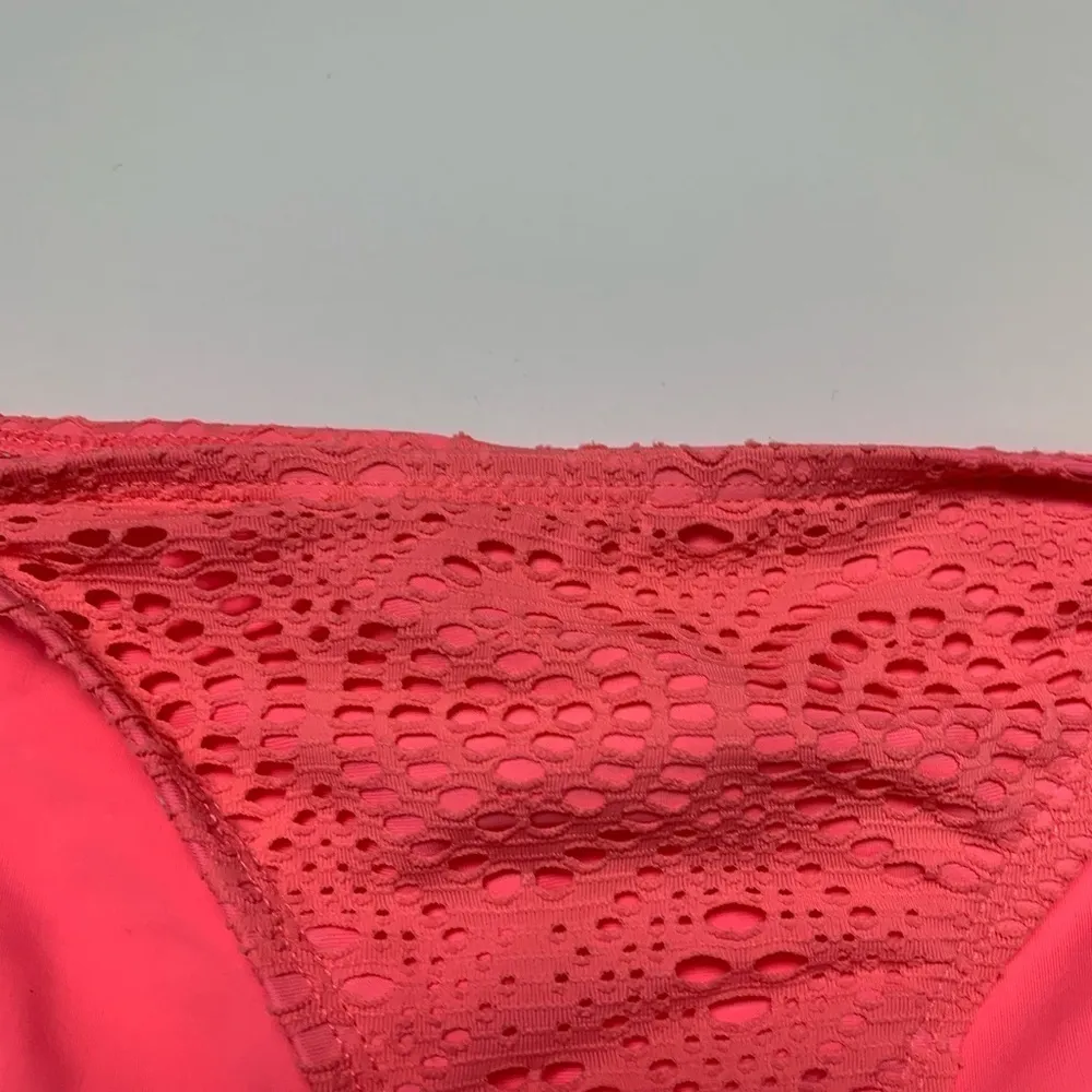 Xhilaration Pink Coral Lace Bikini Bottom Small - Image 2