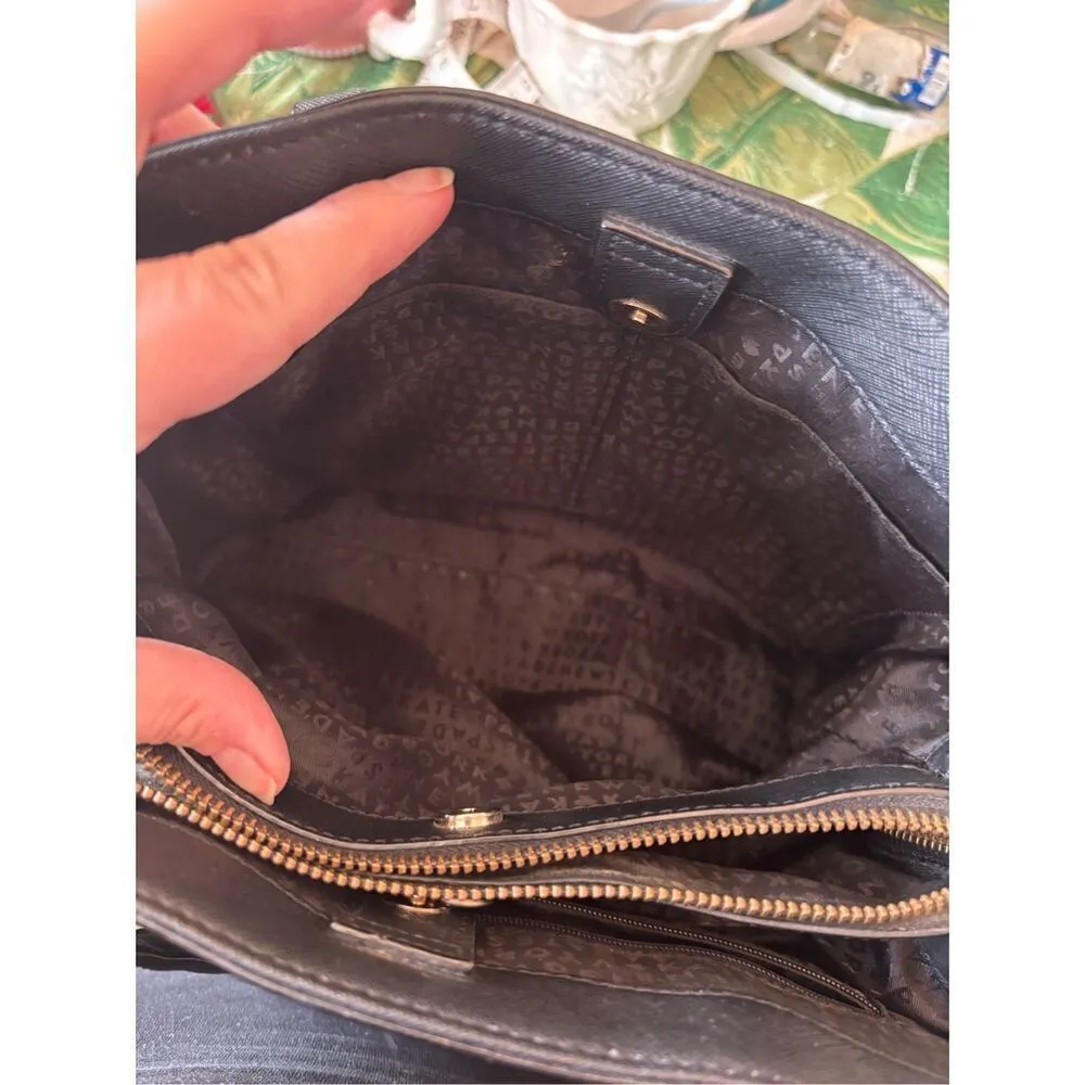 KATE SPADE Laurel Way Evangelie Saffiano Leather Convertible Satchel Black - Image 5