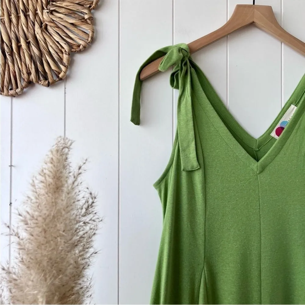 New Free People Beach Alice One Piece Jumpsuit Green - Image 4