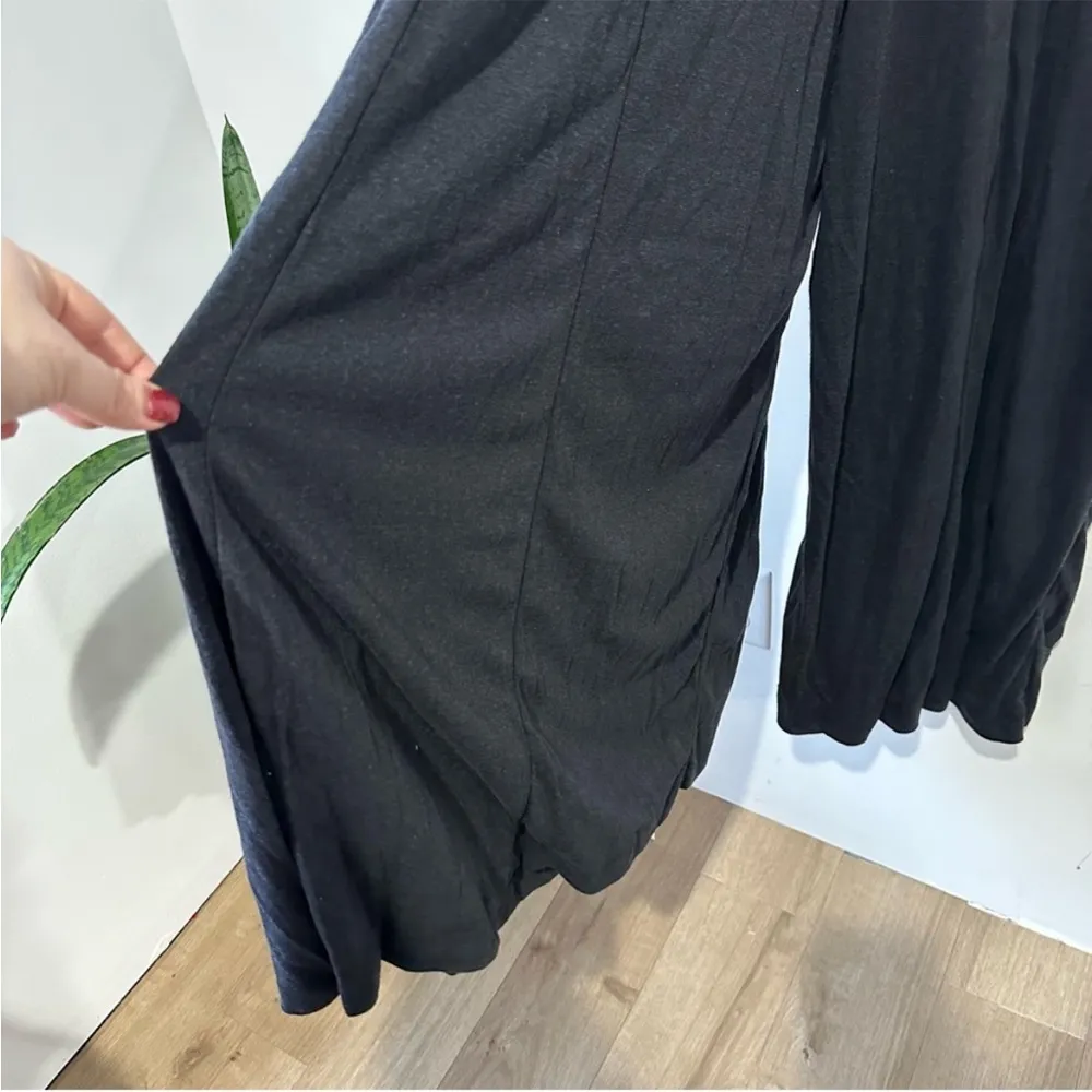 NEW Free People Beach Alice Shoulder Tie Wide Leg One Piece Jumpsuit Black - Image 8