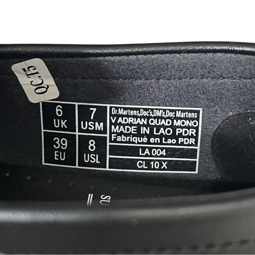 Dr. Martens Adrian Vegan Tassel Loafers Black Platform Quad Women’s 8 Modern - Image 8