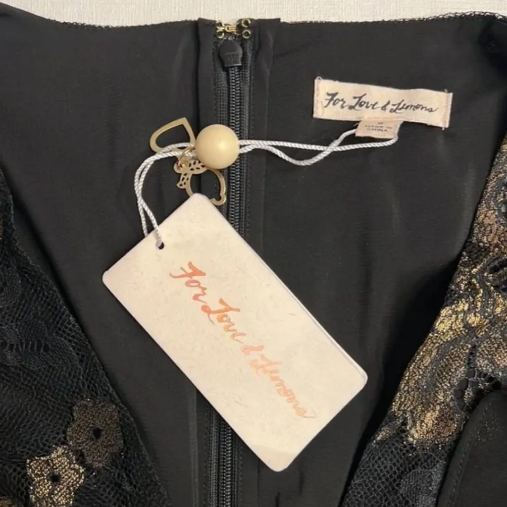 NWT For Love and Lemons Bumble Ruffle Long Sleeve Mini Dress - small - Image 4