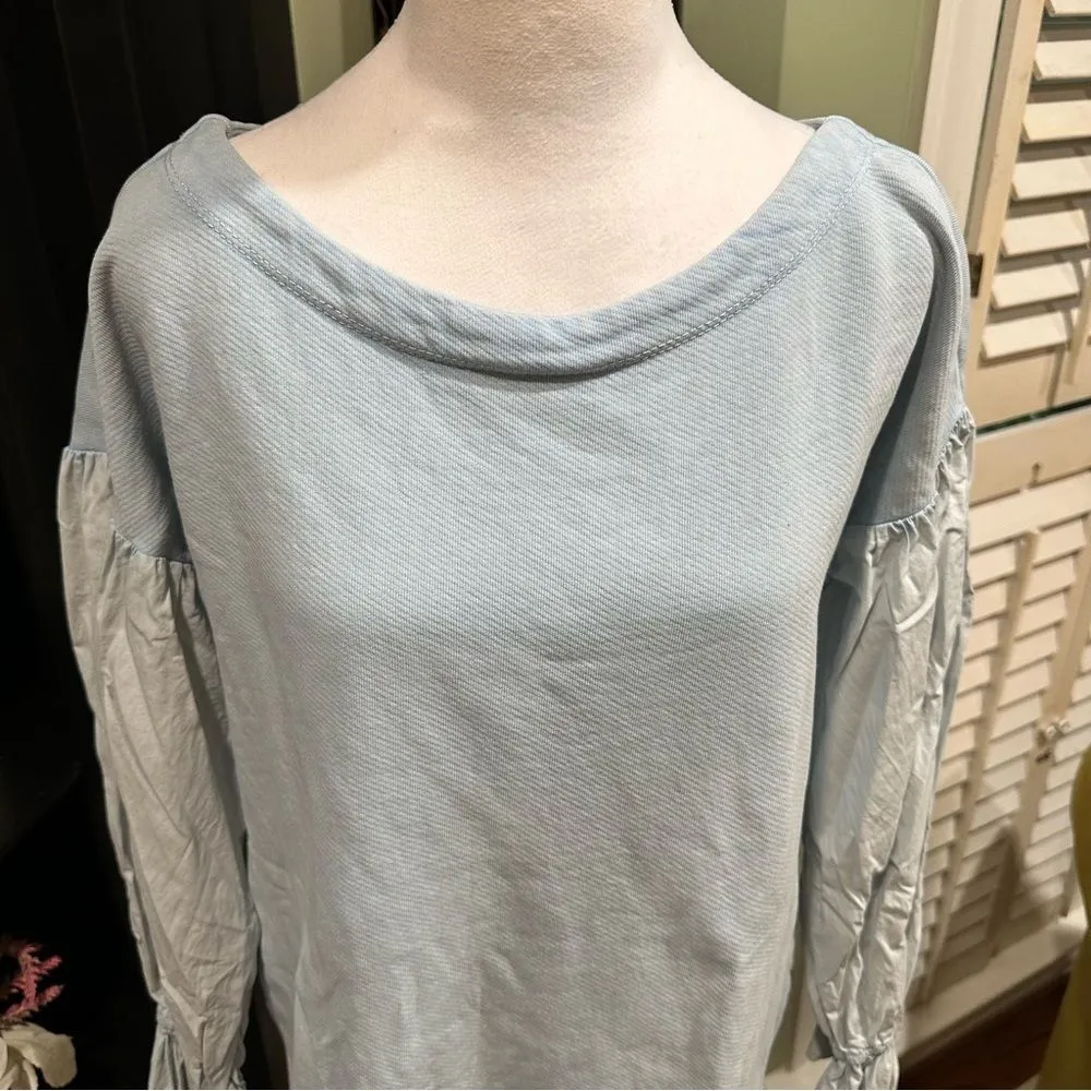 Pilcro and The Letterpress Mixed-Media Pullover Size Small - Image 3