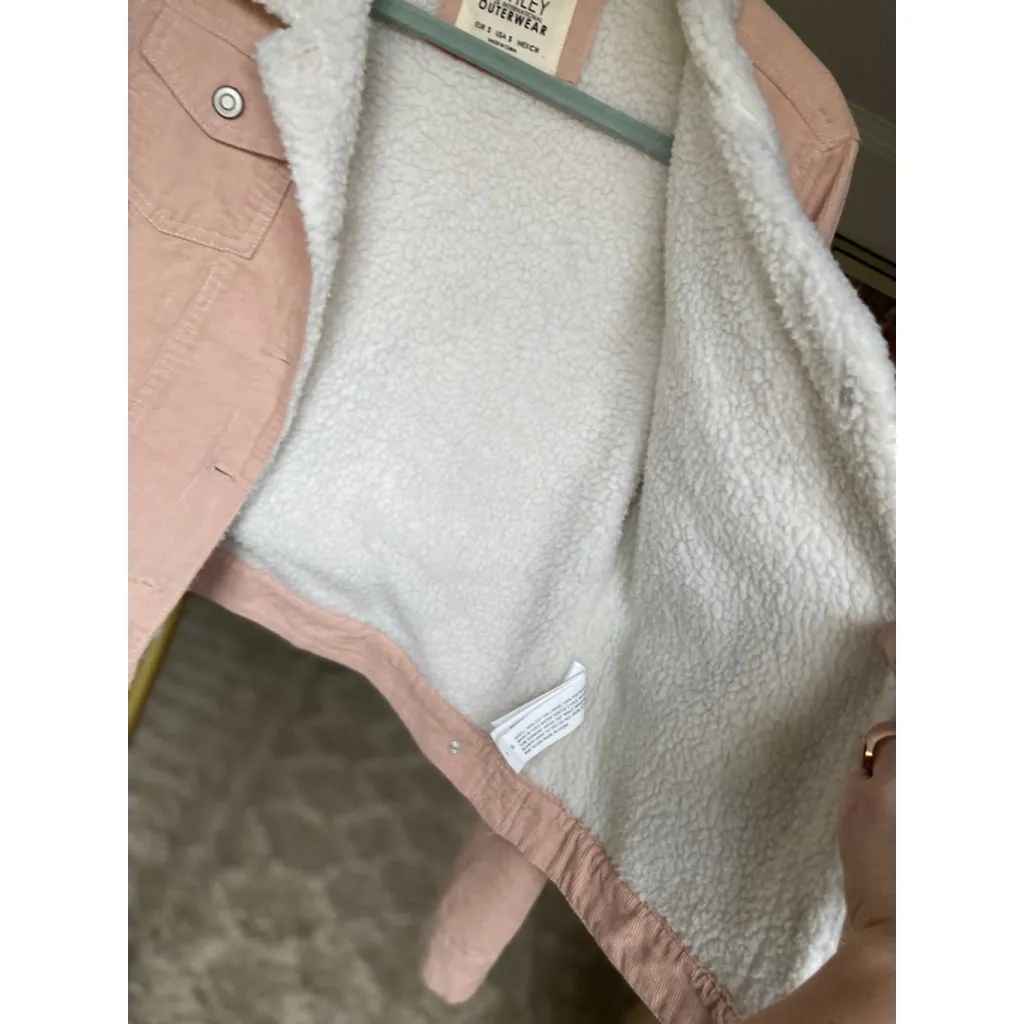 Blush Corduroy Sherpa Lined Jacket Ashley by 26 Inter. Autumn Winter Streetwear - Image 10