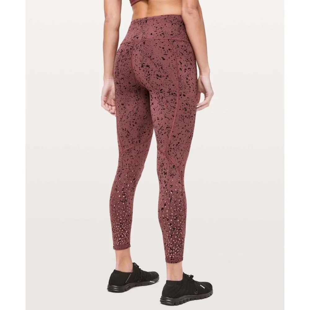 LULULEMON To The Beat Tight X SOULCYCLE 2 Tempo Splatter Adobe Dust size 6 Brown - Image 2