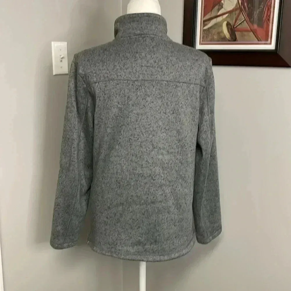 Simply Southern Gray Fleece Popover Pullover 1/4 zip Jeep Womens Size Small - Image 4
