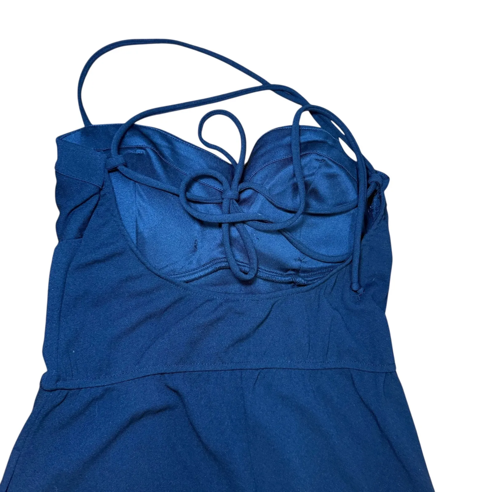 Speechless NWT Elegant Black Spaghetti Strap Wide Leg Jumpsuit Evening Formal - Image 6