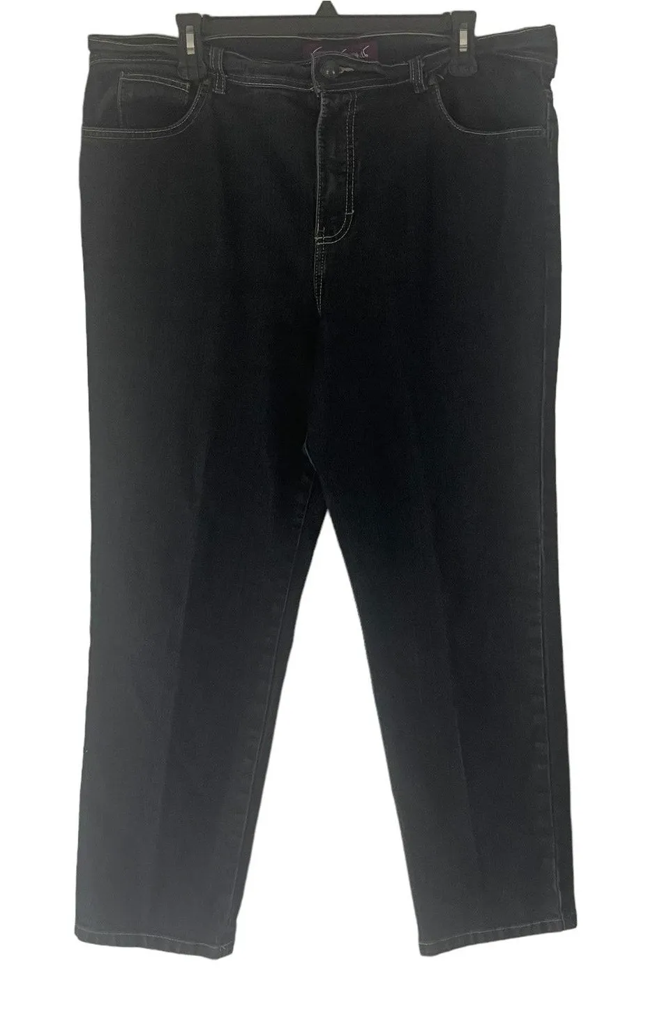 Gloria Vanderbilt Women's Plus Size 16 Short Dark Wash Straight Leg Jeans - Image 1