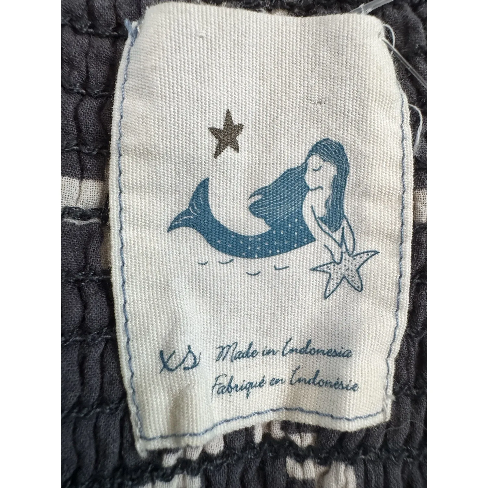 Anthropologie Mermaid Strapless Gray Beach Maxi Dress Smocked Size XS - Image 6