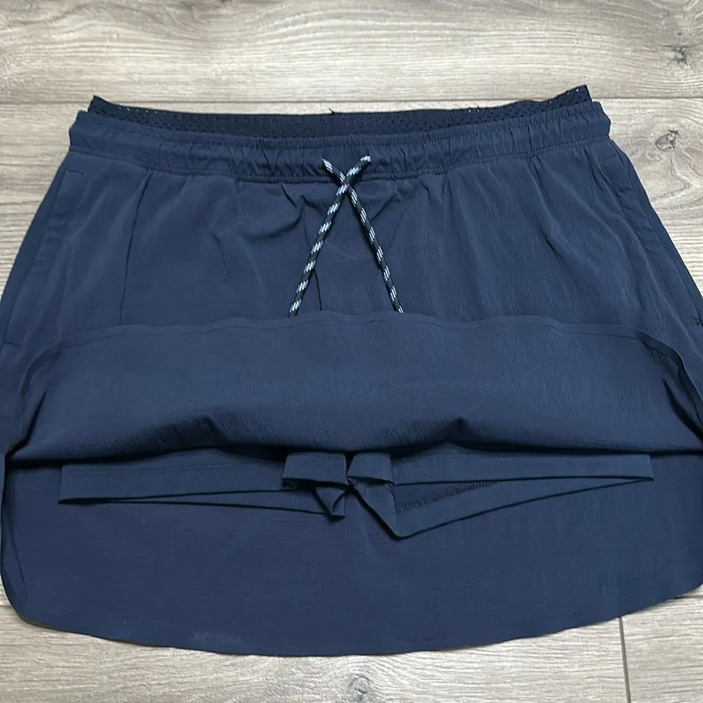 Athleta Crest Skort 15” Navy Blue Hiking Active Skirt Size‎ 12 - Image 5