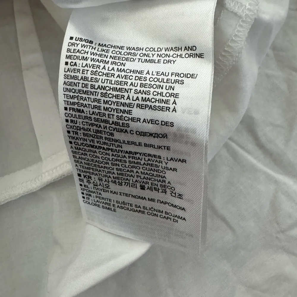 Gap White Peplum Crisp Structured Cotton Shirt Blouse - Image 5