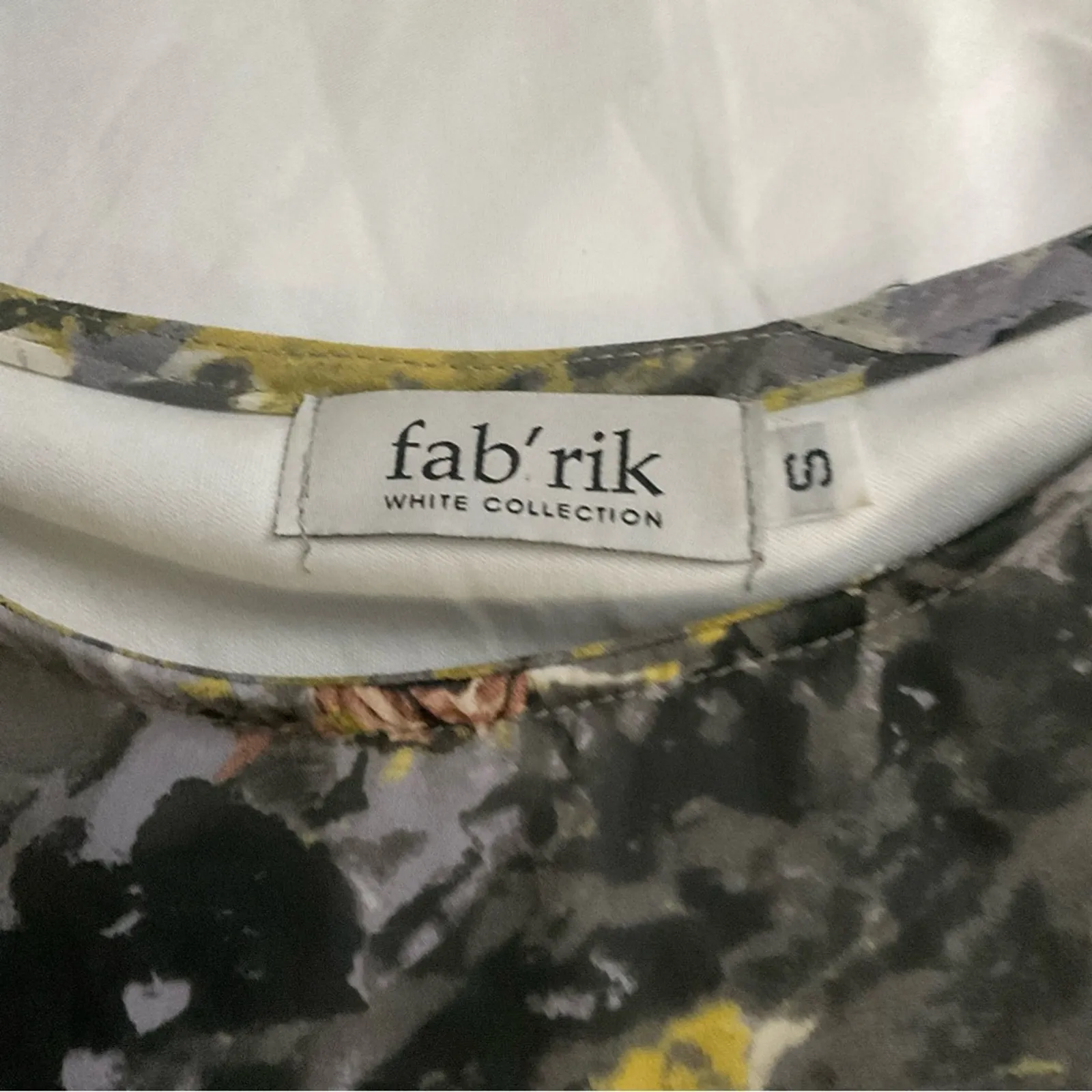 Fab’rik White Collection Floral Shift Midi Dress S Cottagecore Dopamine Fairy - Image 10