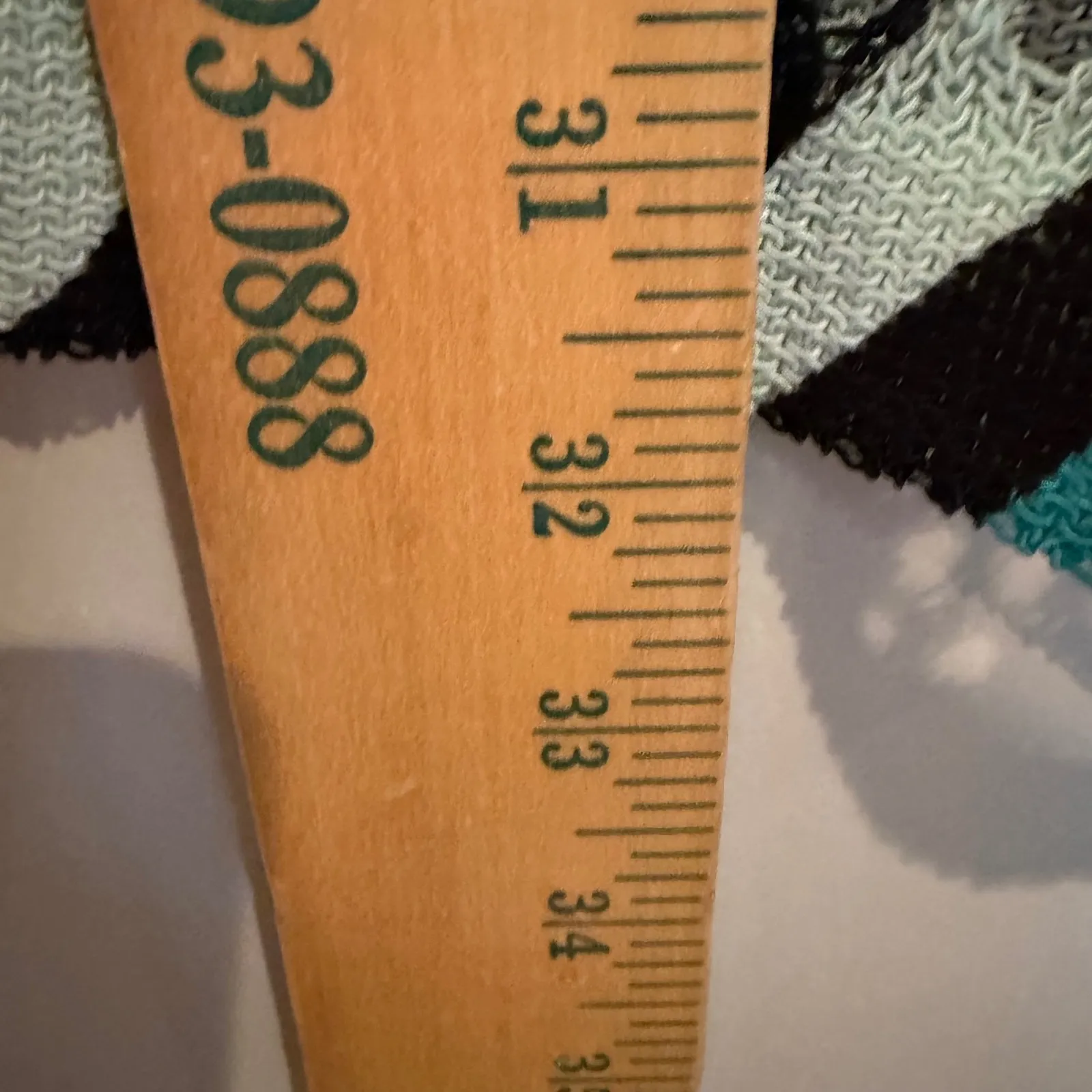 Chicos Palms Mesh Cardigan Sweater Women's Large Teal Tropical Resortwear Boho - Image 12