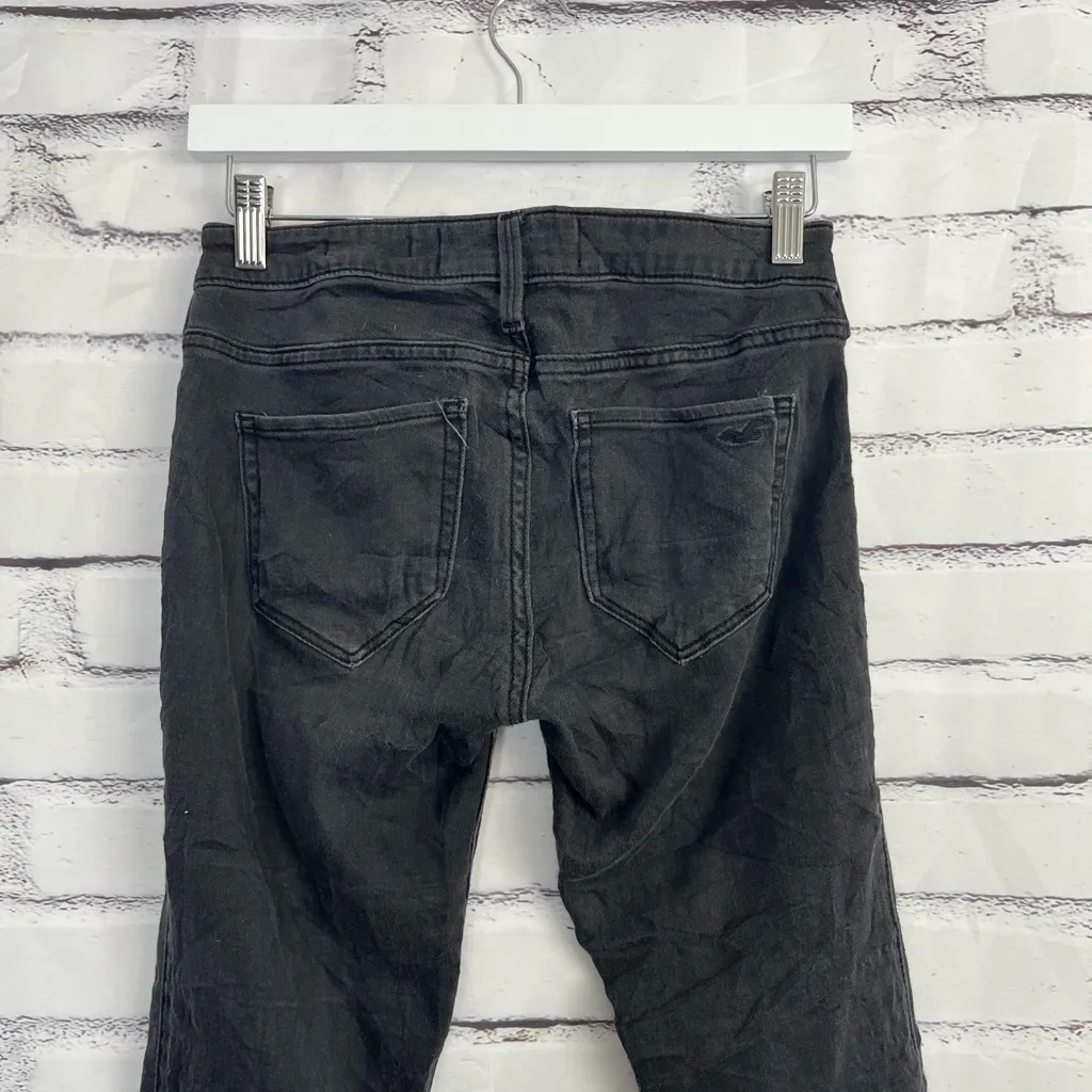 Hollister Low Rise Jean Legging Black Women’s 26x28 Skinny Jeans Stretch Denim - Image 9