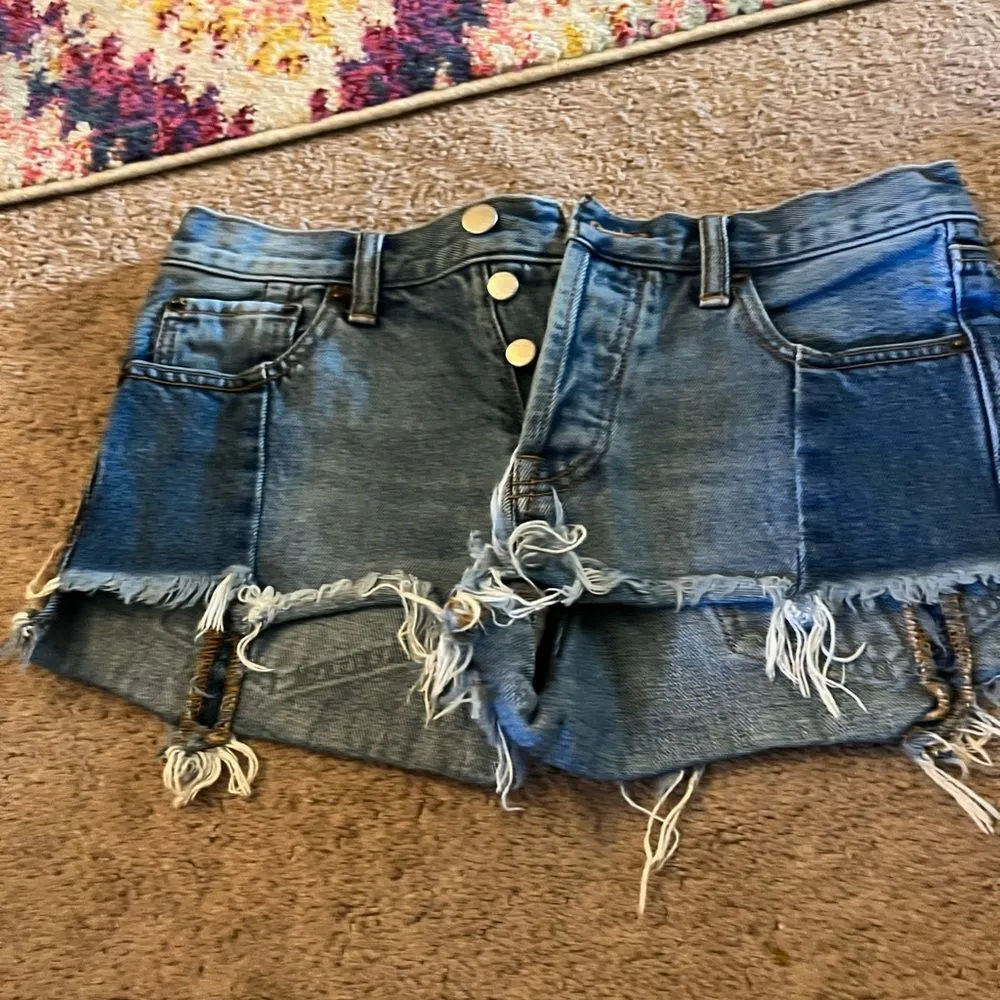 We the free jean shorts 25 - Image 3