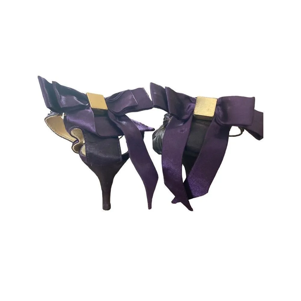 Vintage Charlotte Russe Stilettos Formal Strappy Bow Sexy Feminine - Image 2