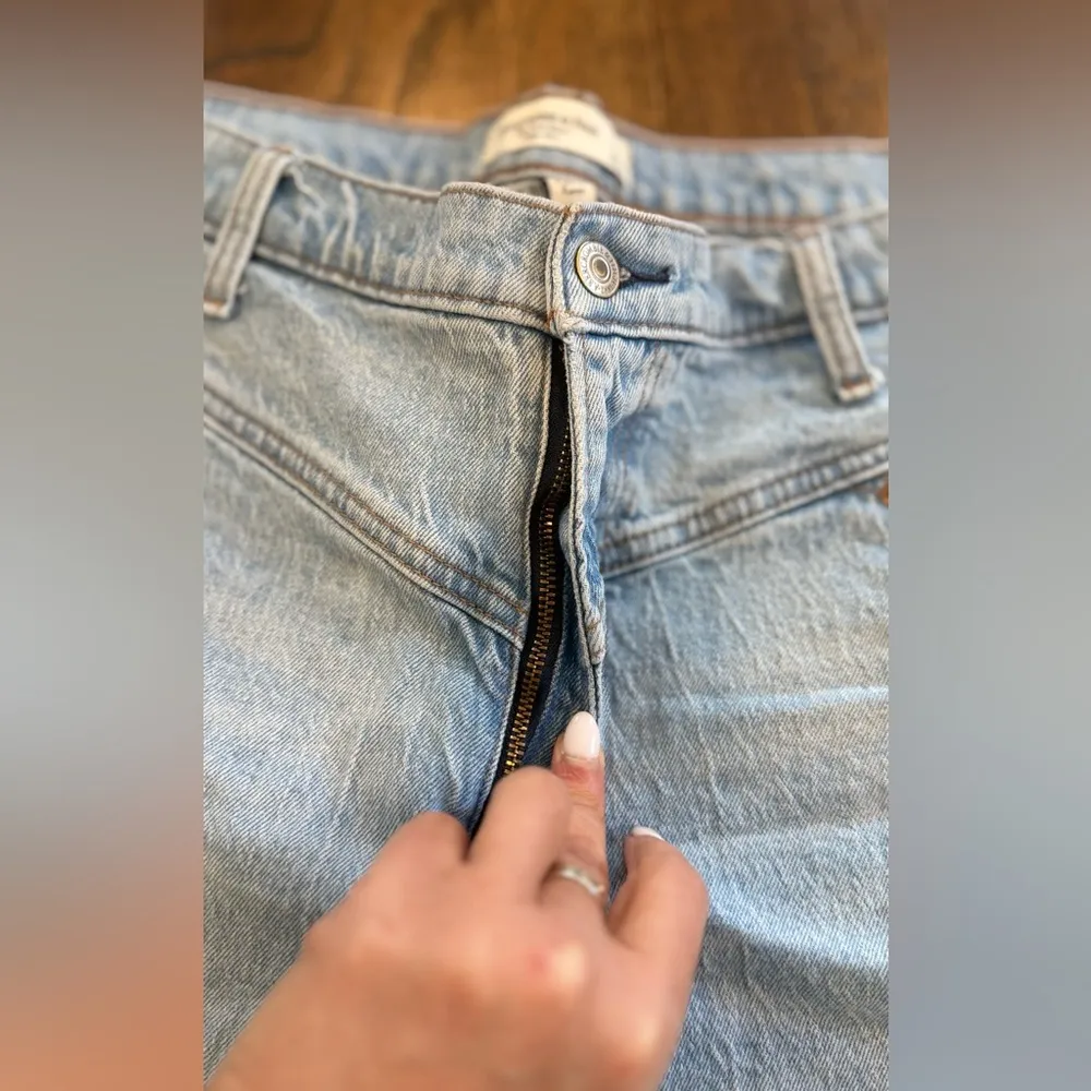 Abercrombie & Fitch High Rise Dad shorts curve love 33/16 1738 - Image 4