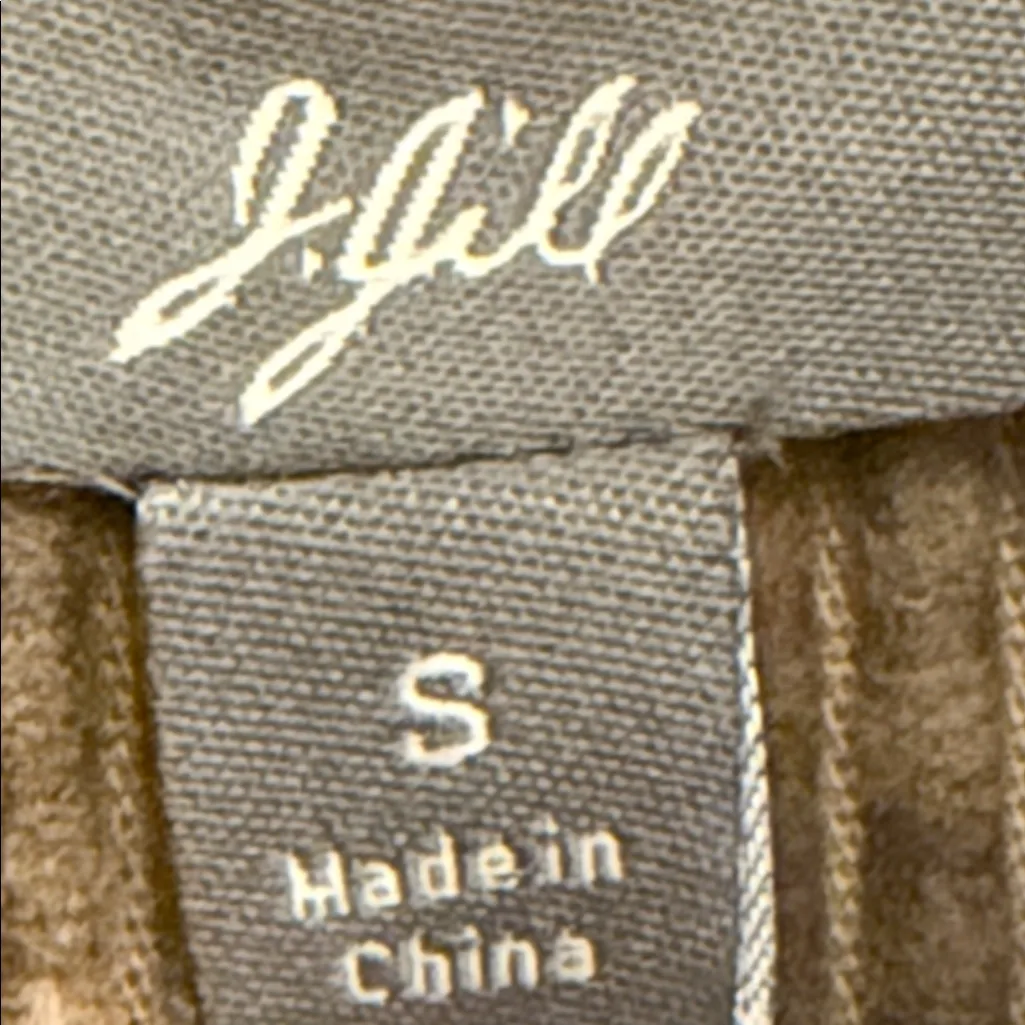 J.Jill Moss Green Velvet Trim Corduroy Button Down Jacket Size Small - Image 6