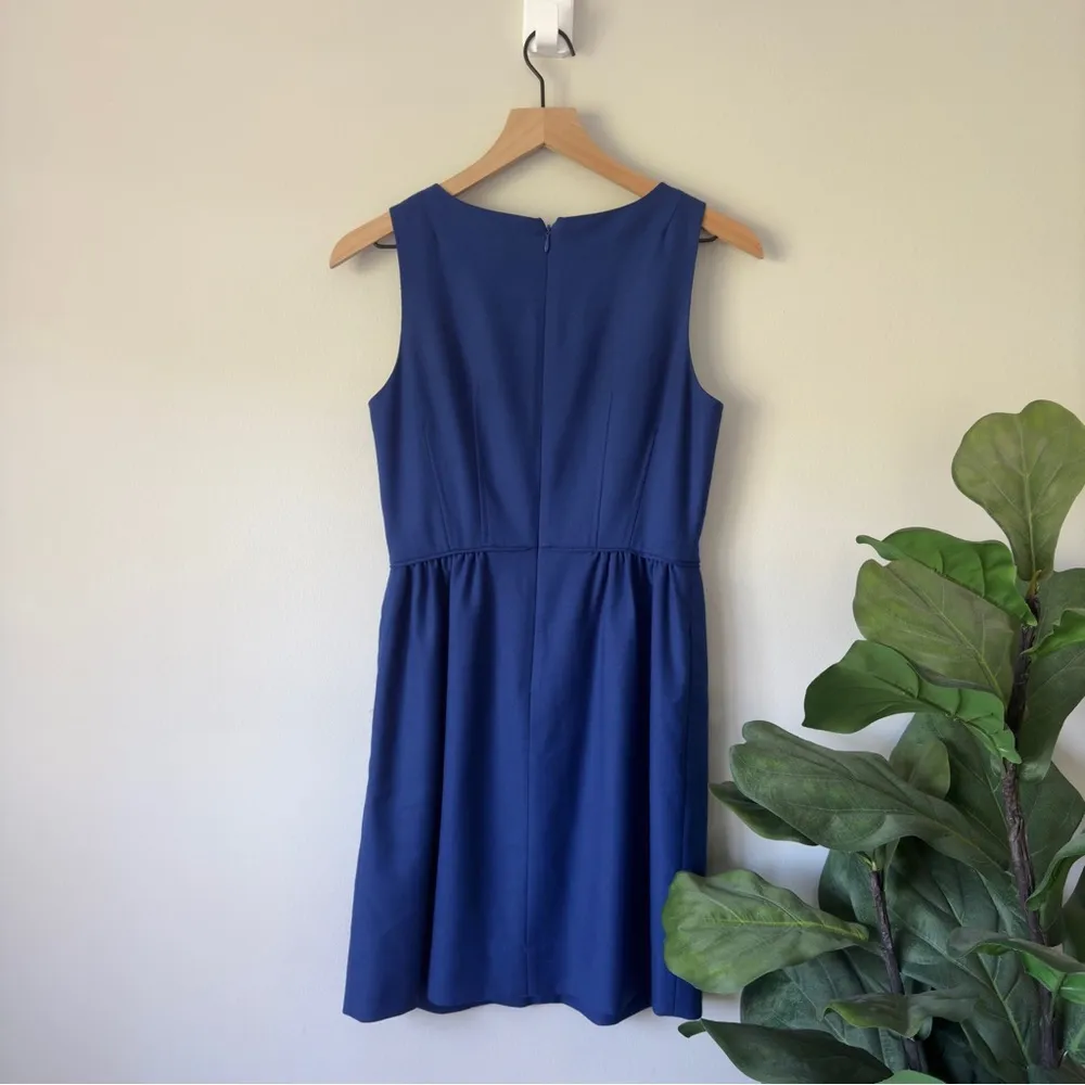 J. Crew Wool Blend Sleeveless Dress Business Casual Lined Zip Up Zipper Back EUC - Image 3