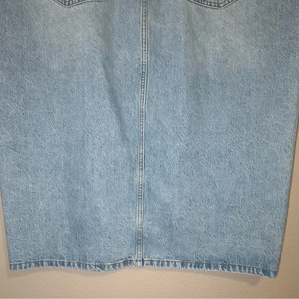 NEW Abercrombie & Fitch front slit denim midi skirt women’s plus size 18 / 34 - Image 9