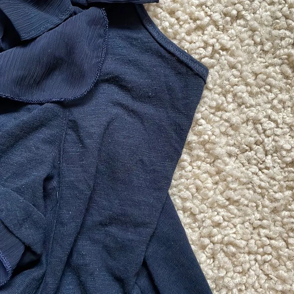 Hollister cute navy bow ruffle racer back tank - Image 6