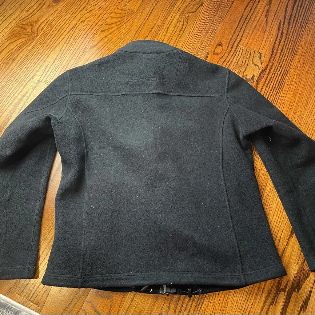 Porsche Design Black Fleece Jacket Size L - Image 2