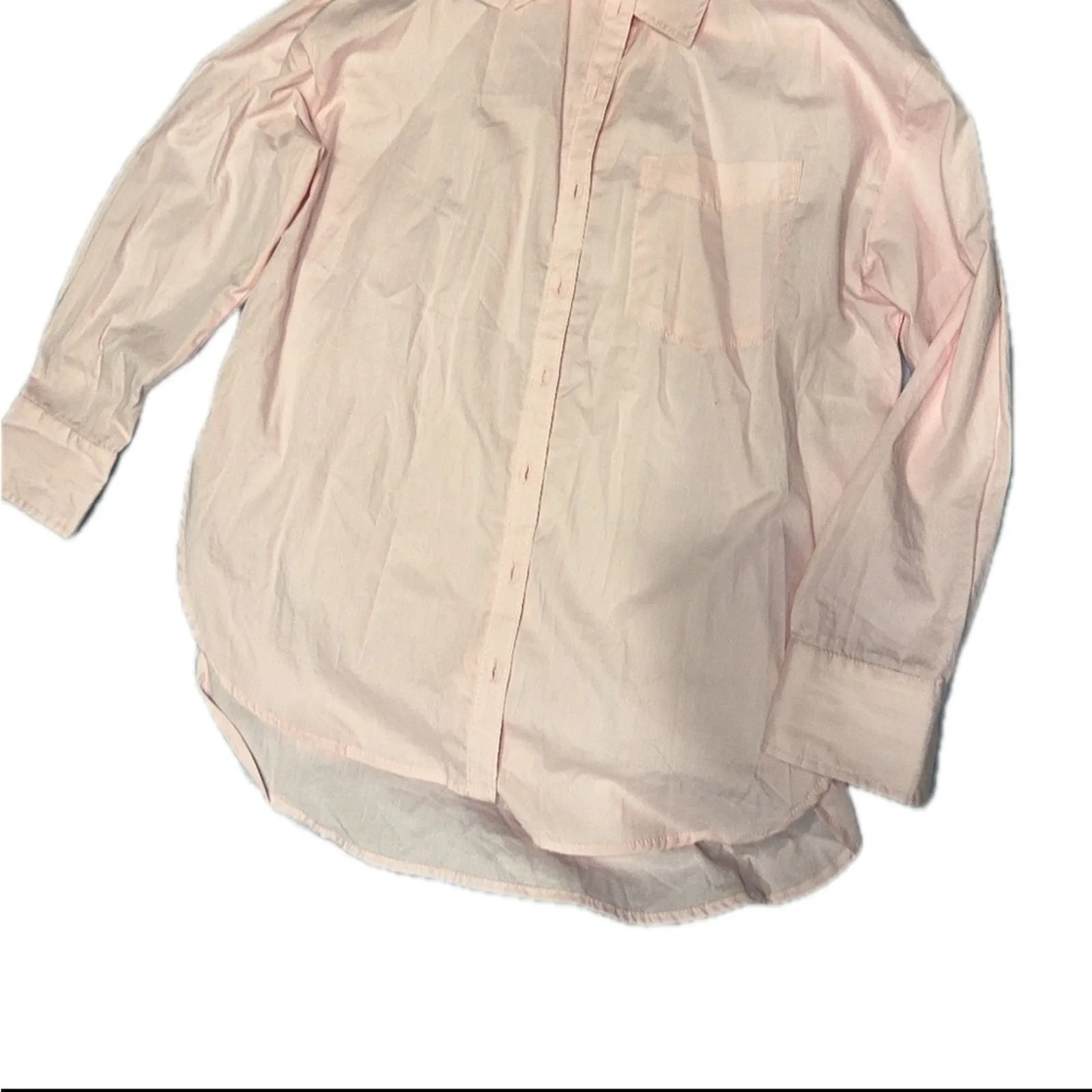 Anthropologie Maeve Soft Pink Casual Shirt‎ size M - Image 5