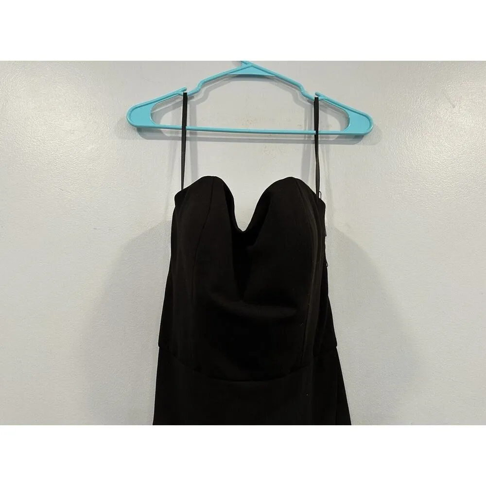 La Femme 28835 Black Double Cross Back Gown Size 8 NWOT - Image 3