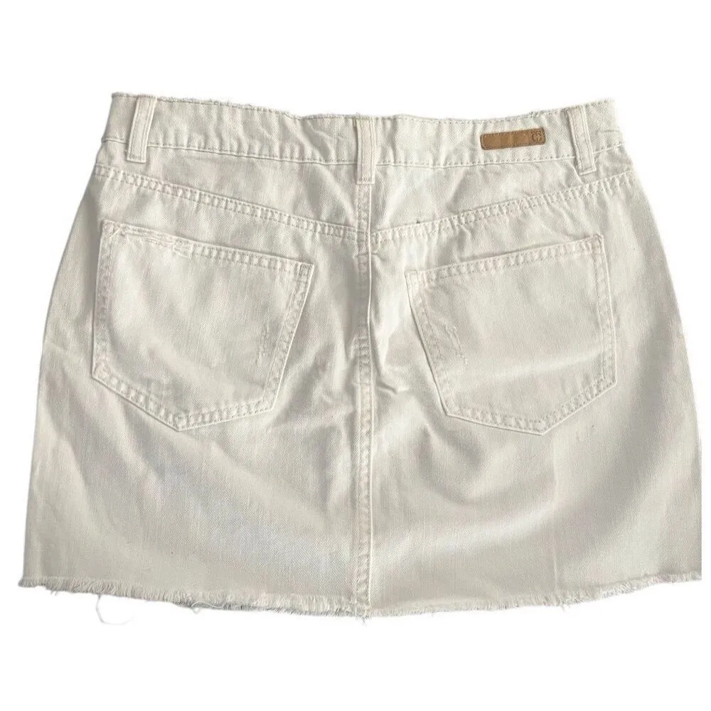 True Craft Denim White Skirt size 5 - Image 2