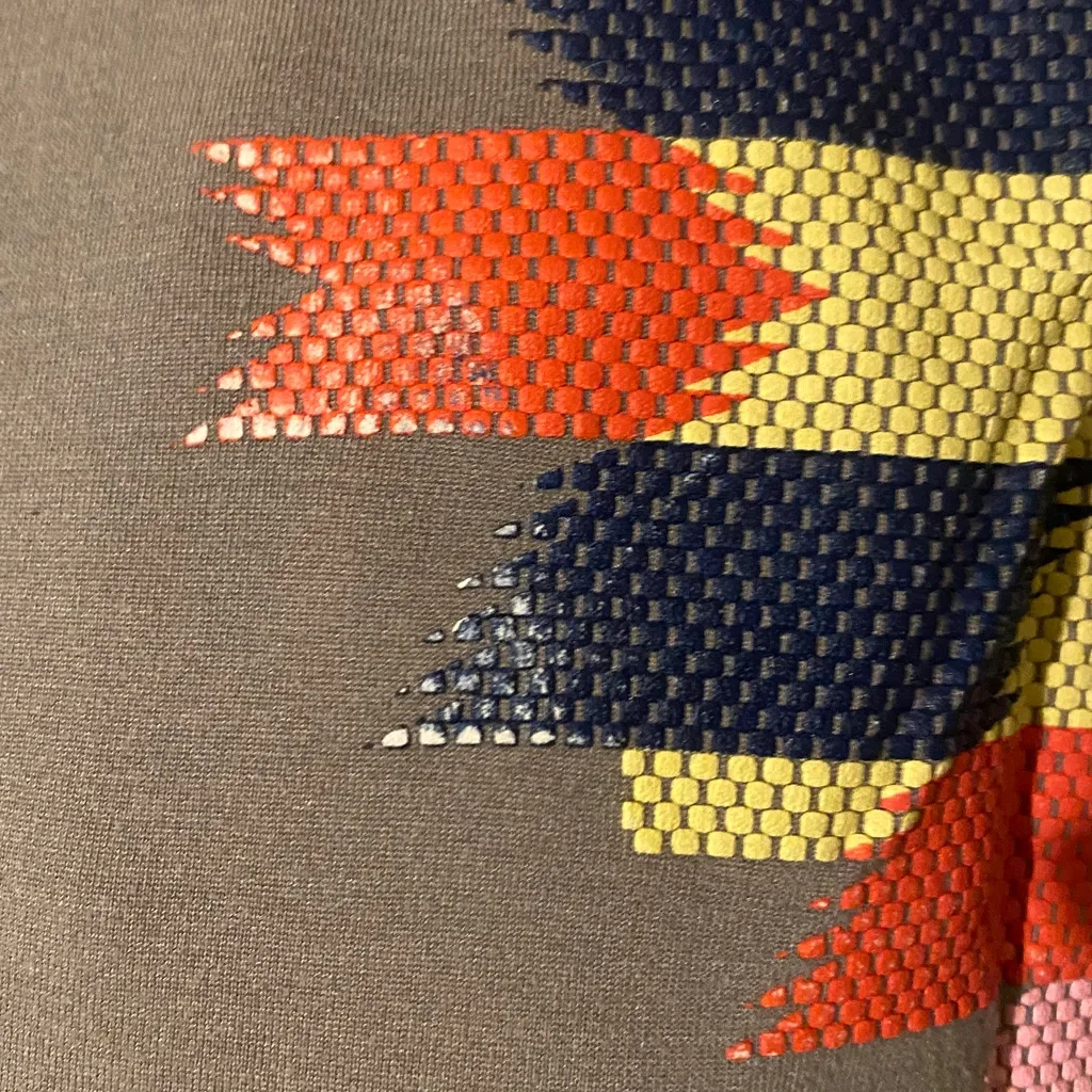 Rachel Roy Gray Tank with Colorful Geometric Pattern Size XS - Image 4