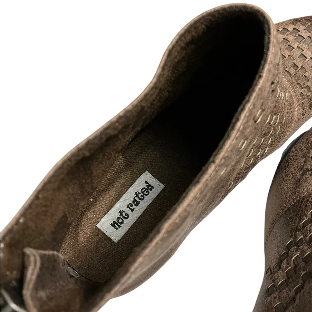 NOT RATED Kyla Western Style Ankle Boot Bootie 7.5 Taupe $60 Retail NEW - Image 10
