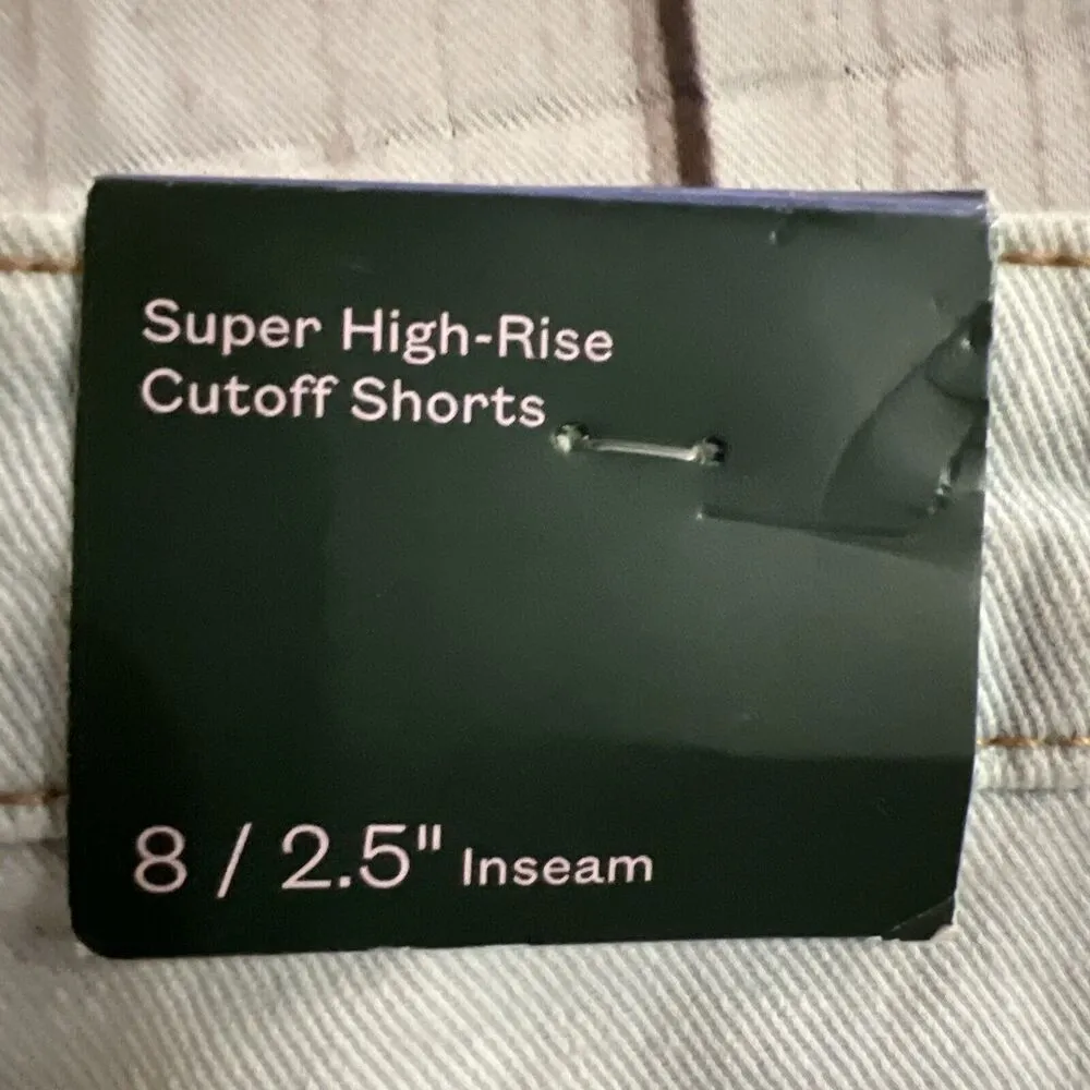 Wild fable super high-rise cutoff shorts Women’s 8 New - Image 5