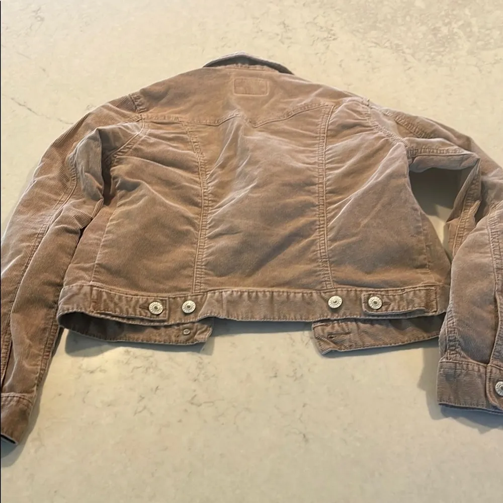 American Eagle Tan Corduroy Jacket XS - Image 9