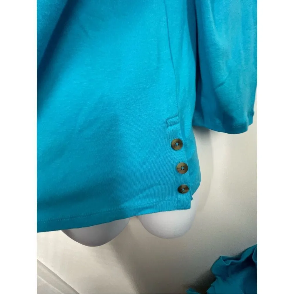 Chico’s size small 100% cotton square neckline ultimate tee - Image 4