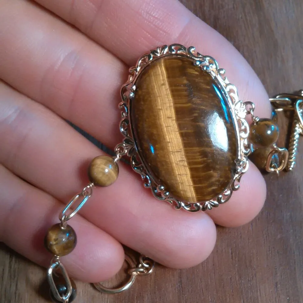 Tiger's Eye Toggle Clasp Bracelet - Image 7