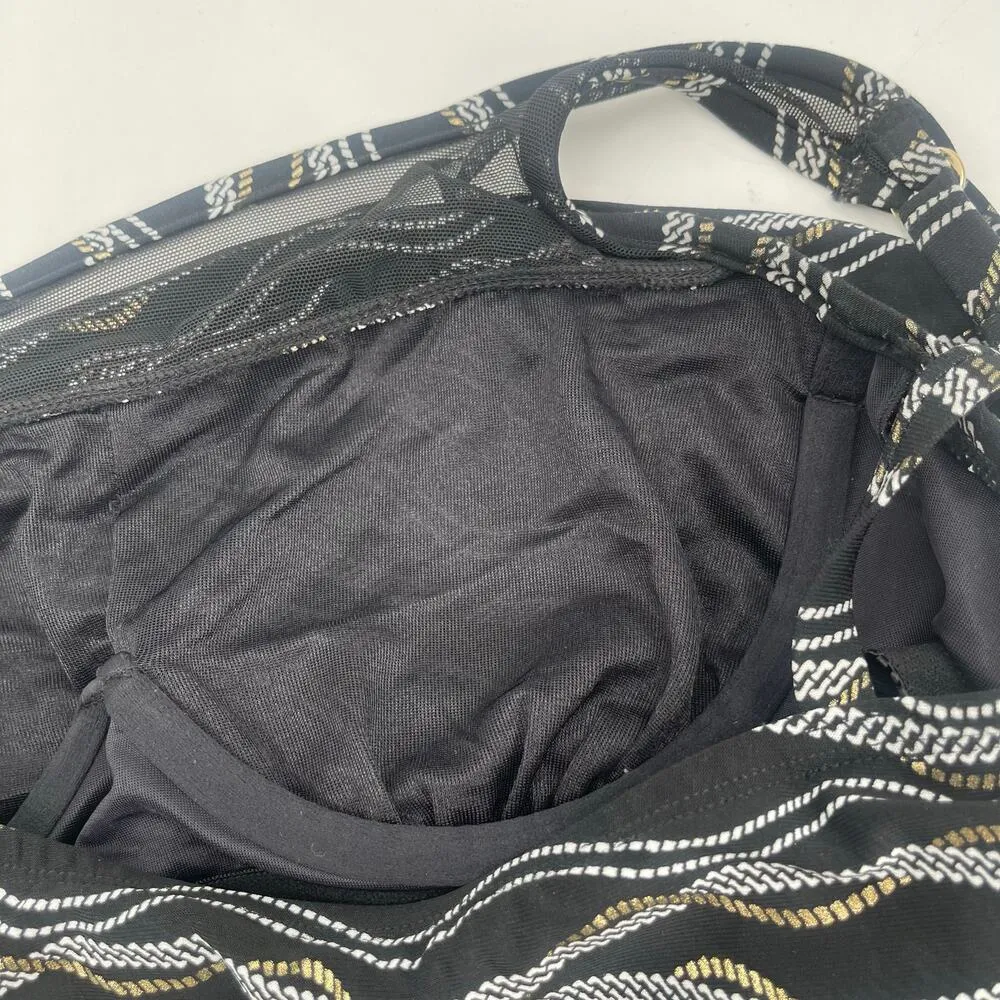 Miraclesuit Tankini Top Size 8 Linked In Mirage NWT Underwire Black Multi Swim - Image 12