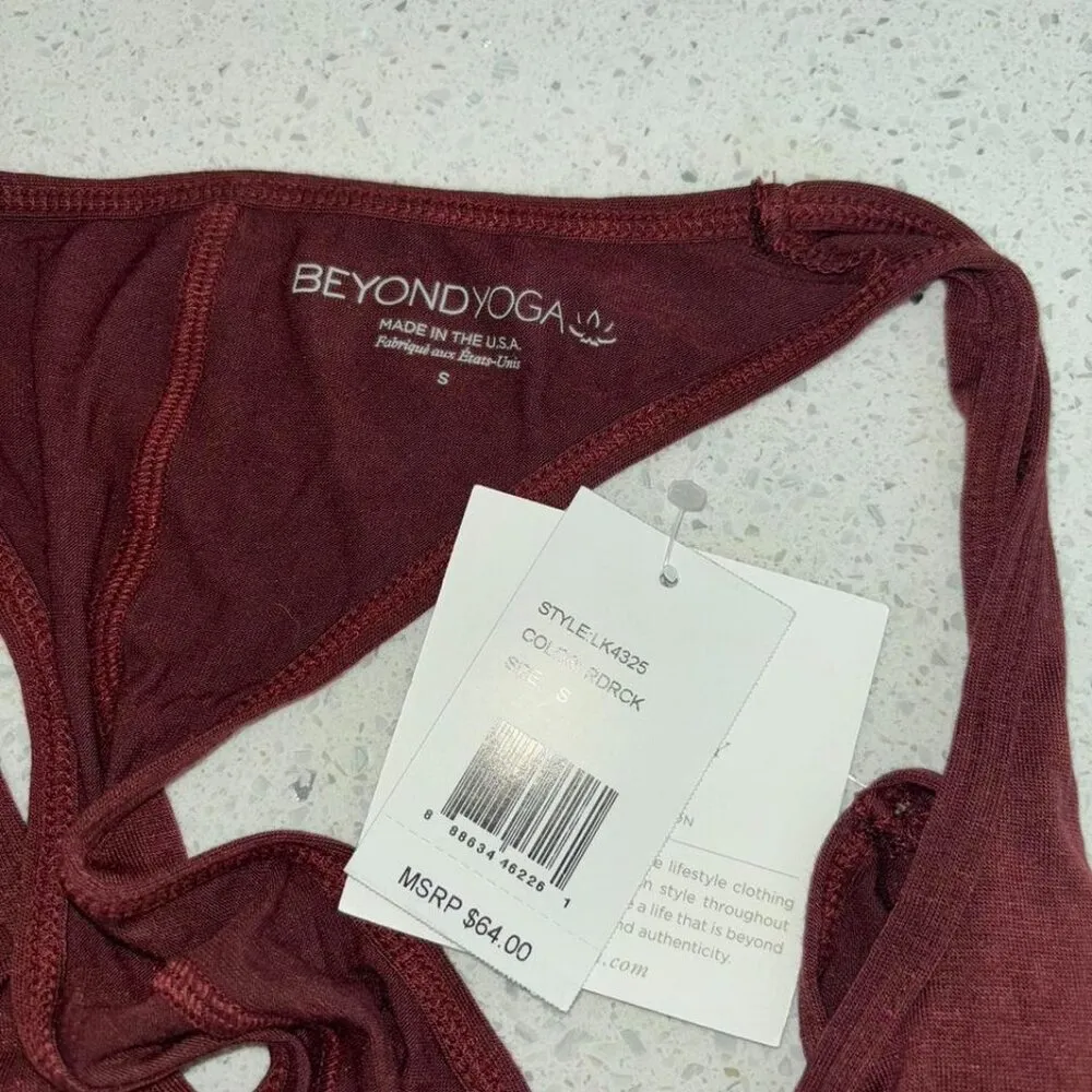 Beyond Yoga  Razorback open back tie tank - Image 3