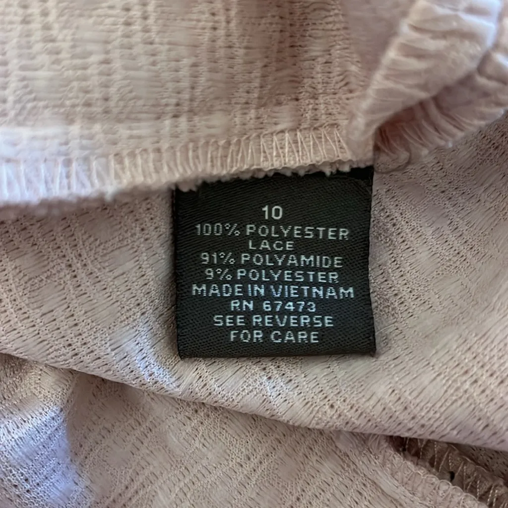 Taylor Pink Textured Midi Dress Size 10 - Image 9