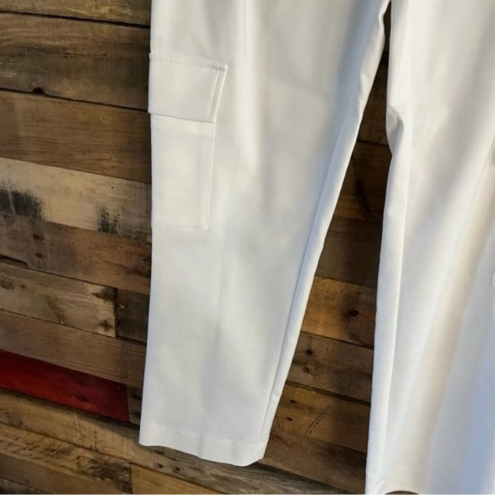 Calvin Klein White Cargo Dress Pants‎ Size 4 - Image 7