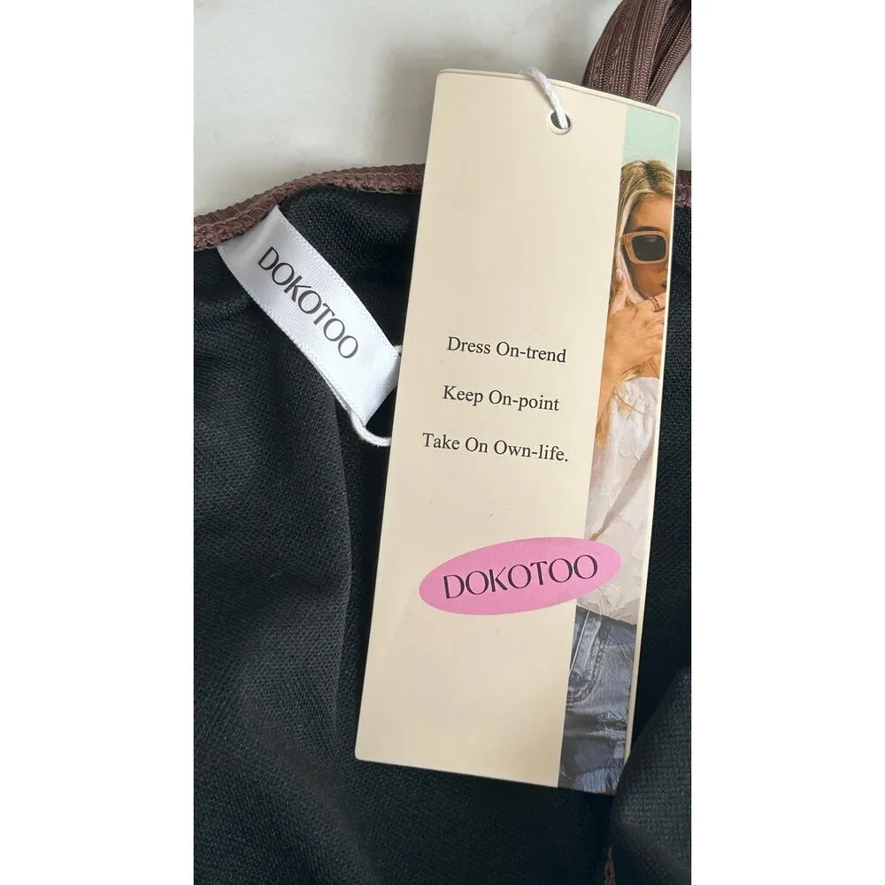 Dokotoo | Women’s One Piece Tummy Control Slimming Bathing Suit | NWT | Large Brown - Image 4